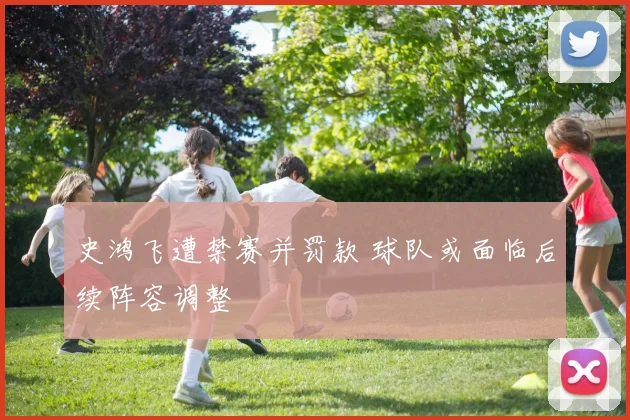 史鸿飞遭禁赛并罚款 球队或面临后续阵容调整